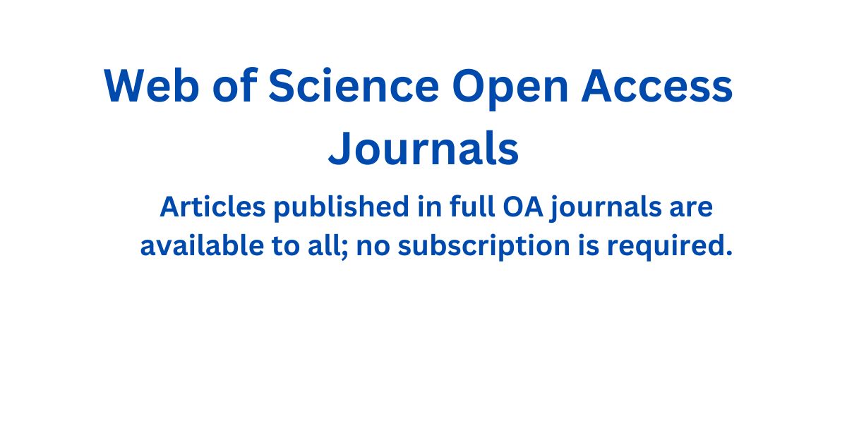 Web of Science Open Access Journals